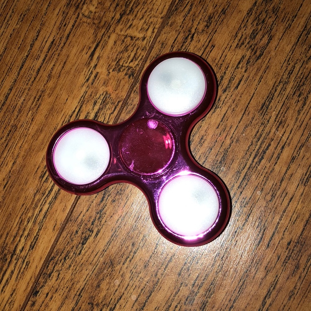 Pink Light up Fidget Spinner.